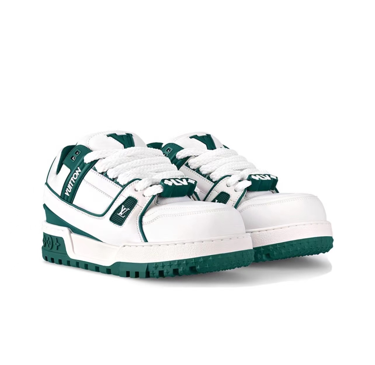 Louis Vuitton LV Trainer Maxi Sneaker White Green